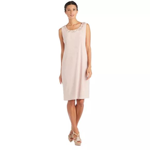 R&M Richards Women's Solid Dress 2Pc SET | 6P - Picture 2 of 2